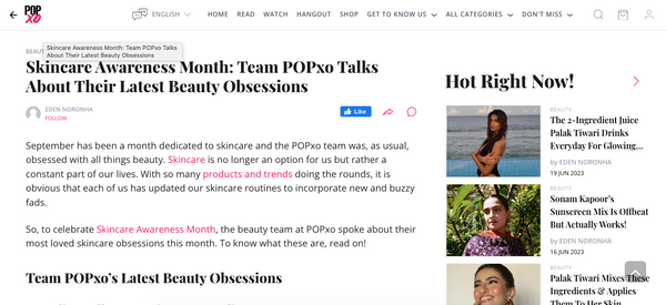 Skincare Awareness Month: Team POPxo Talks About Their Latest Beauty Obsessions