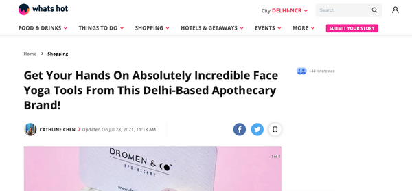 Get Your Hands On Absolutely Incredible Face Yoga Tools From This Delhi-Based Apothecary Brand!