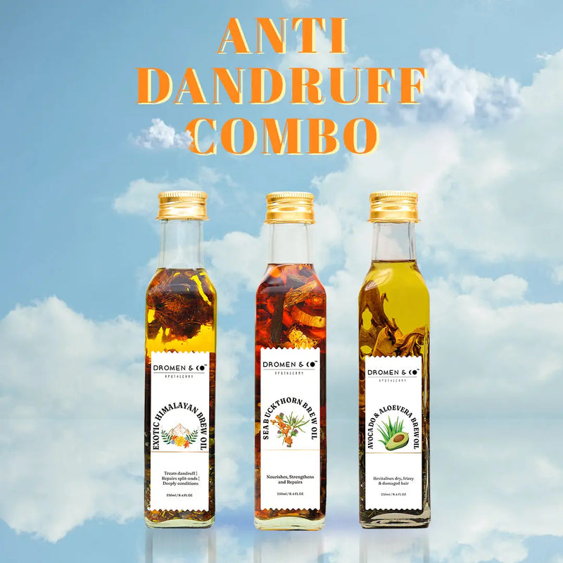 ANTI DANDRUFF COMBO - SAY GOODBYE TO DANDRUFF, DRY & DAMAGED HAIR Dromen & Co