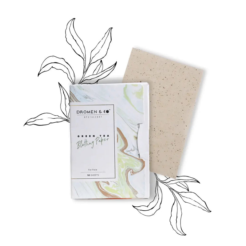 Dromen & Co Green Tea Blotting Paper | 100% Pure Pulp dromenco