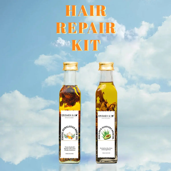 HAIR REPAIR DUO- For Dry, Dull & Damaged Hair Dromen & Co