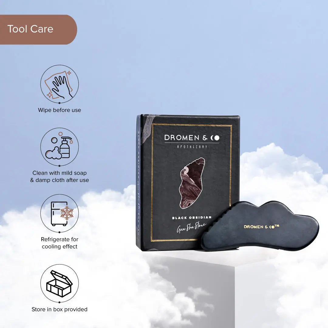Buy Black Obsidian Gua Sha Electric Facial Massager Dromen & Co