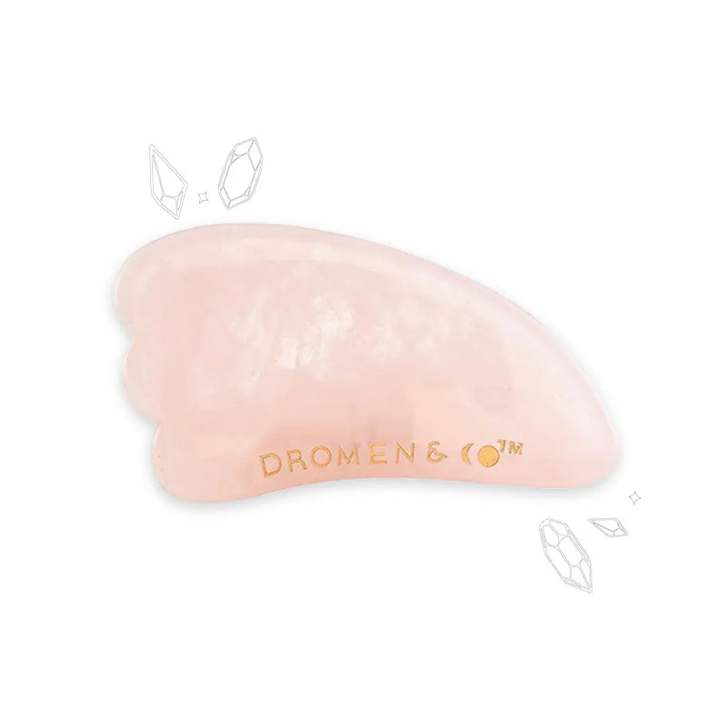 Dromen & Co Rose Quartz Gua Sha Stone | Face Therapy dromenco