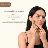 Jade Spike Roller For Complete Skin Rejuvenation dromenco